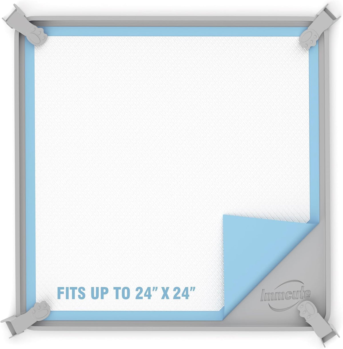 Dog Pee Pad Holder, Fits Up to 28"x 34" Pee Pads, Floor Protection