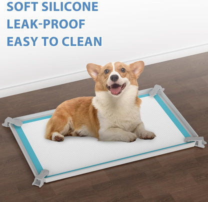 Dog Pee Pad Holder, Fits Up to 28"x 34" Pee Pads, Floor Protection