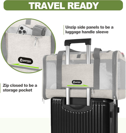 Cat Carrier American Airline Approved 18x11x11,Top Opening Pet Cage