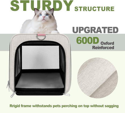 Cat Carrier American Airline Approved 18x11x11,Top Opening Pet Cage