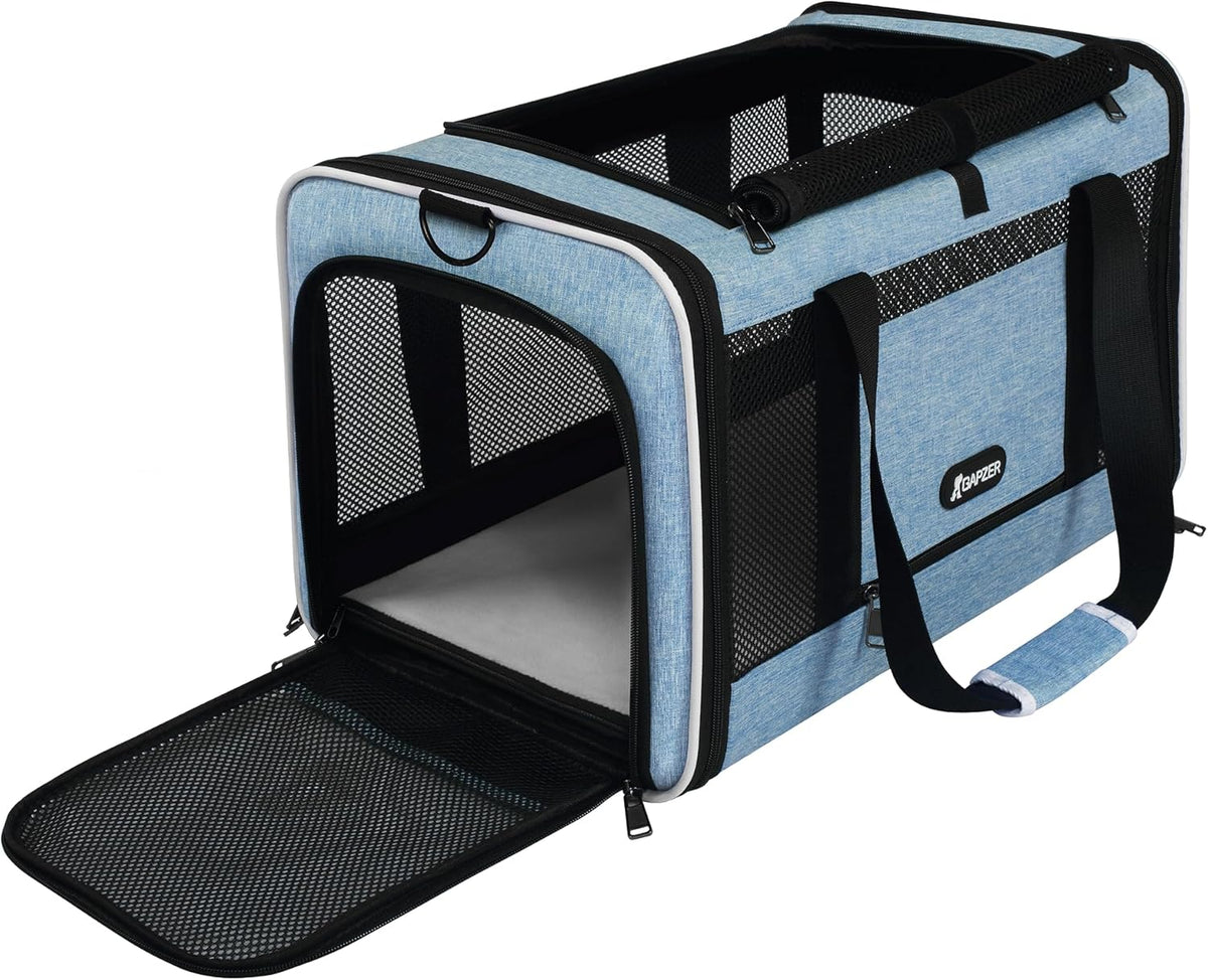Cat Carrier American Airline Approved 18x11x11,Top Opening Pet Cage