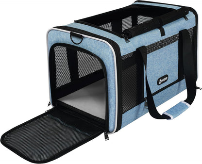 Cat Carrier American Airline Approved 18x11x11,Top Opening Pet Cage