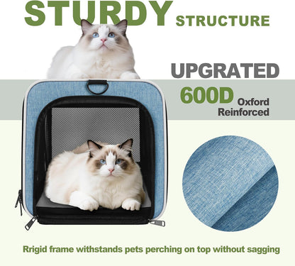 Cat Carrier American Airline Approved 18x11x11,Top Opening Pet Cage