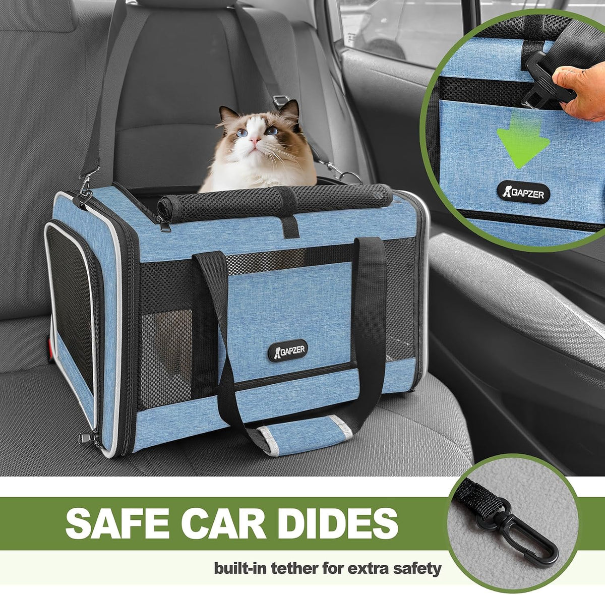 Cat Carrier American Airline Approved 18x11x11,Top Opening Pet Cage