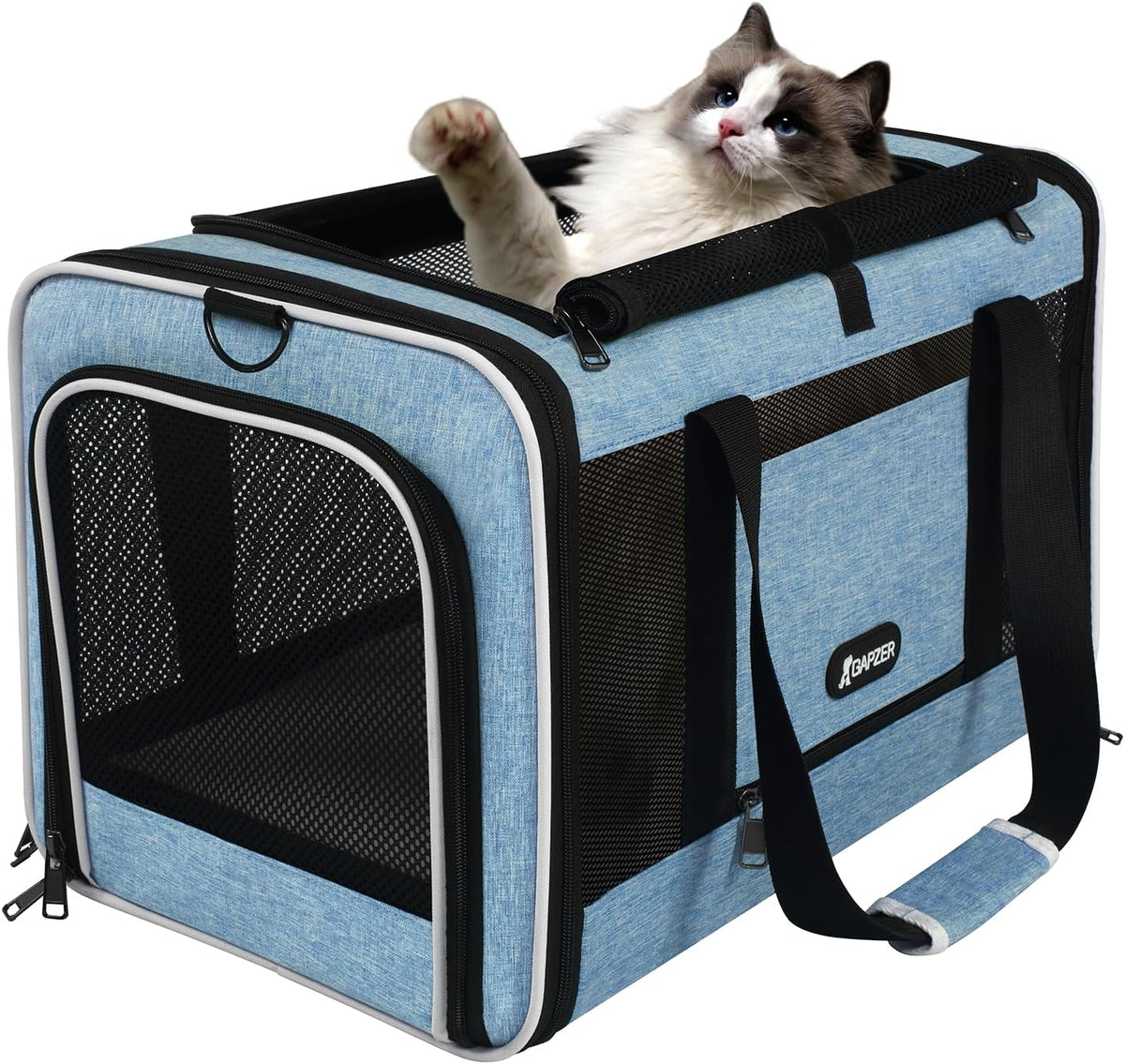 Cat Carrier American Airline Approved 18x11x11,Top Opening Pet Cage