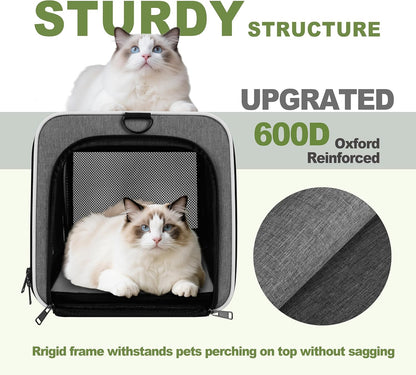 Cat Carrier American Airline Approved 18x11x11,Top Opening Pet Cage