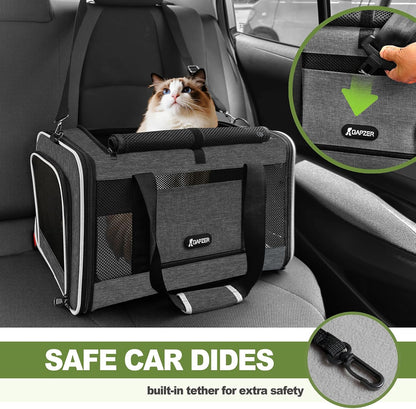 Cat Carrier American Airline Approved 18x11x11,Top Opening Pet Cage