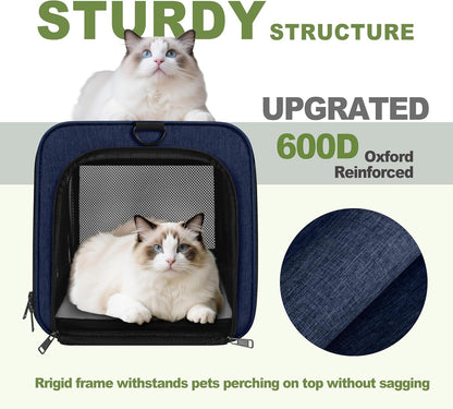 Cat Carrier American Airline Approved 18x11x11,Top Opening Pet Cage
