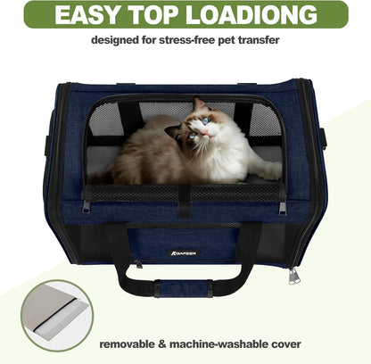 Cat Carrier American Airline Approved 18x11x11,Top Opening Pet Cage