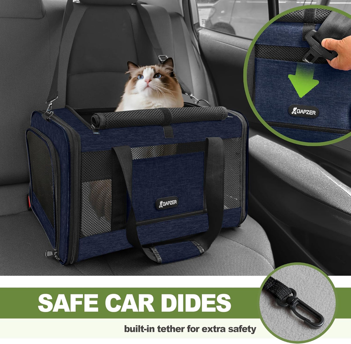 Cat Carrier American Airline Approved 18x11x11,Top Opening Pet Cage