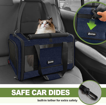 Cat Carrier American Airline Approved 18x11x11,Top Opening Pet Cage