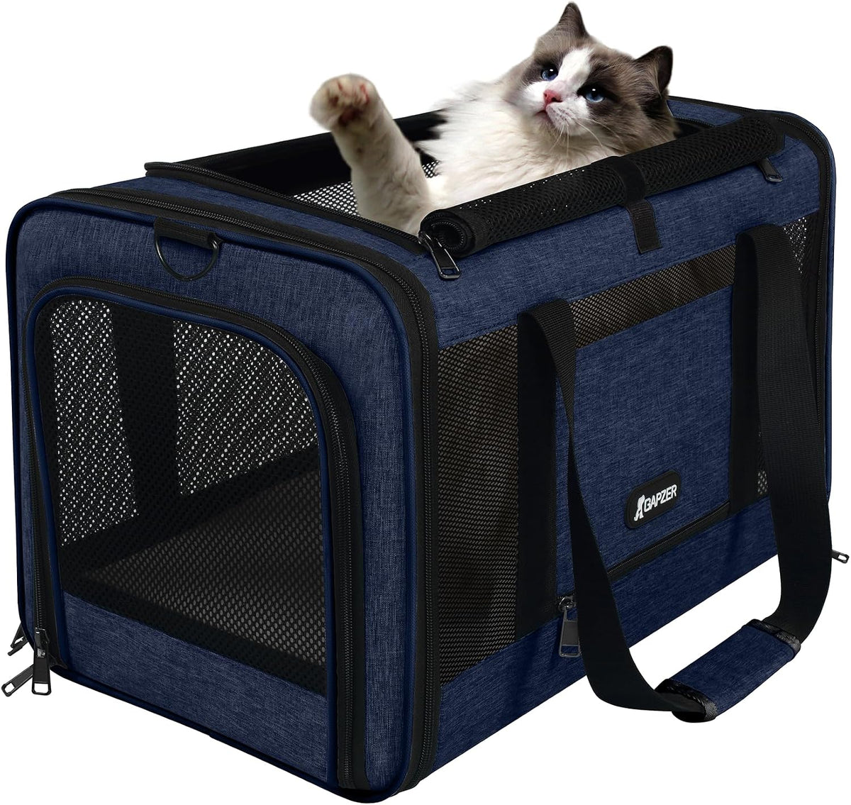 Cat Carrier American Airline Approved 18x11x11,Top Opening Pet Cage