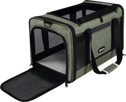 Cat Carrier American Airline Approved 18x11x11,Top Opening Pet Cage