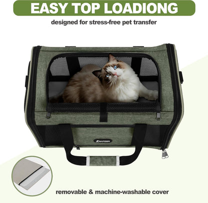 Cat Carrier American Airline Approved 18x11x11,Top Opening Pet Cage