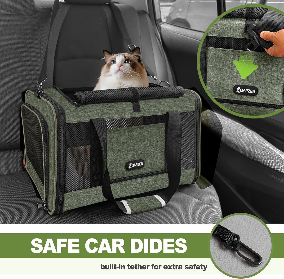 Cat Carrier American Airline Approved 18x11x11,Top Opening Pet Cage