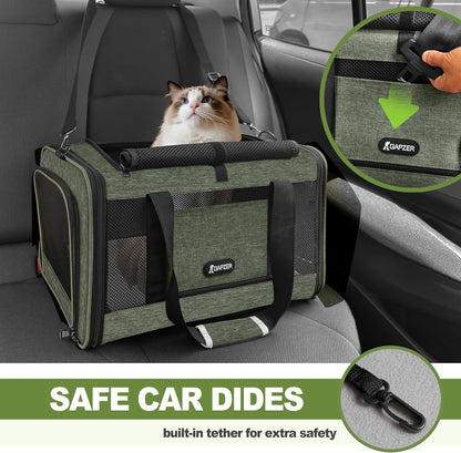 Cat Carrier American Airline Approved 18x11x11,Top Opening Pet Cage