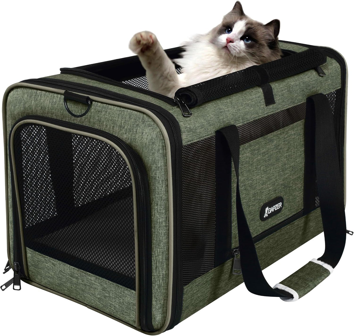 Cat Carrier American Airline Approved 18x11x11,Top Opening Pet Cage