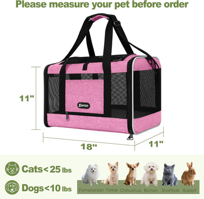 Cat Carrier American Airline Approved 18x11x11,Top Opening Pet Cage