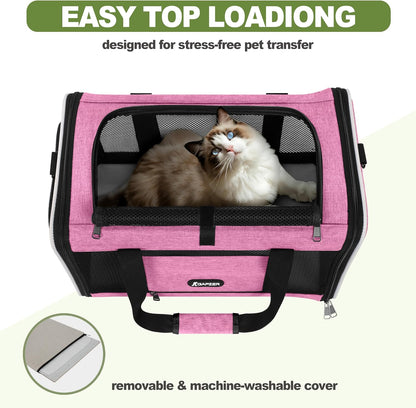Cat Carrier American Airline Approved 18x11x11,Top Opening Pet Cage