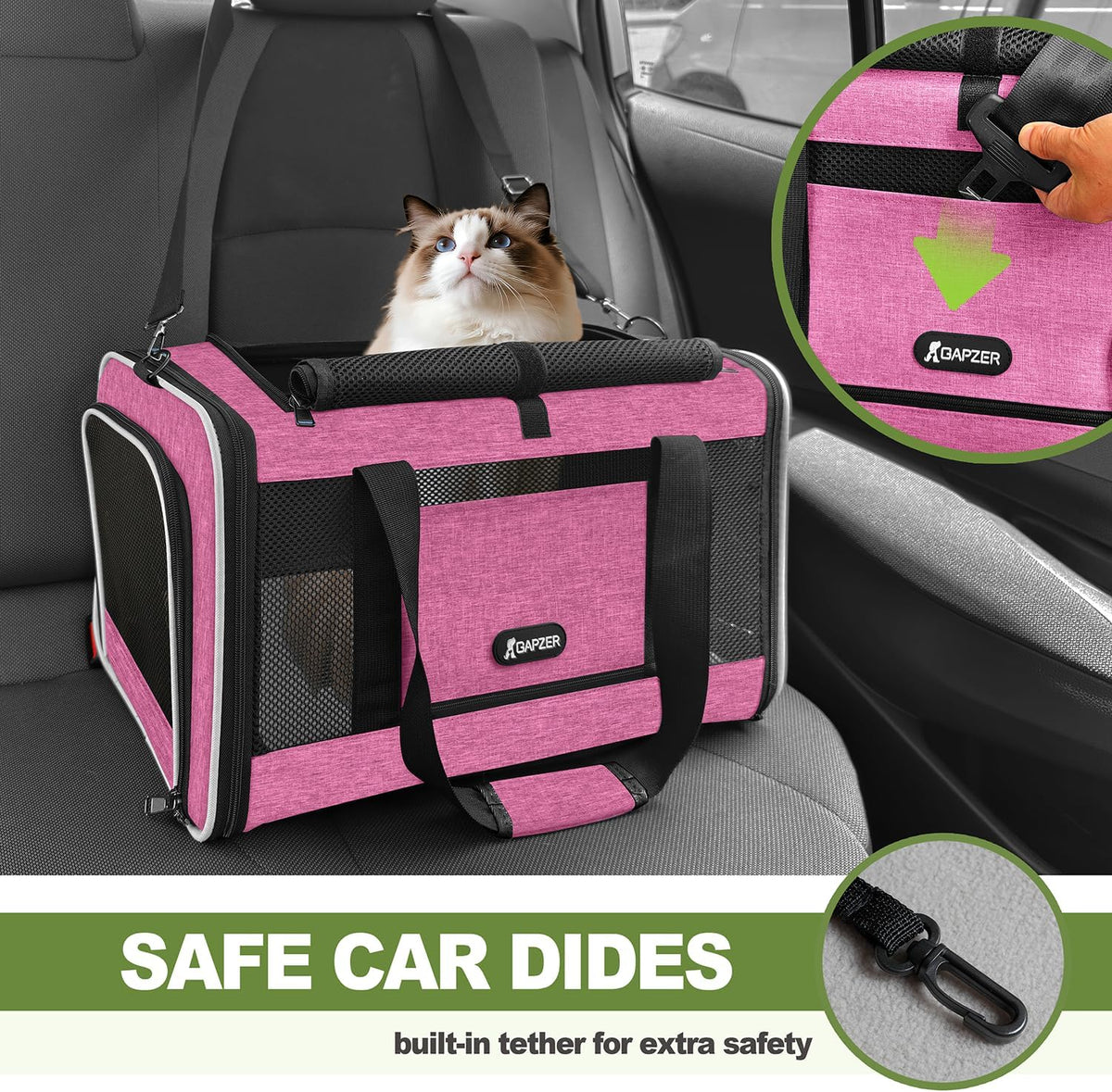 Cat Carrier American Airline Approved 18x11x11,Top Opening Pet Cage