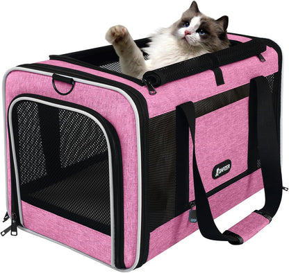 Cat Carrier American Airline Approved 18x11x11,Top Opening Pet Cage