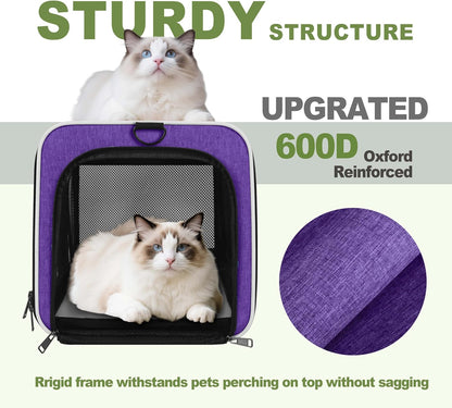 Cat Carrier American Airline Approved 18x11x11,Top Opening Pet Cage