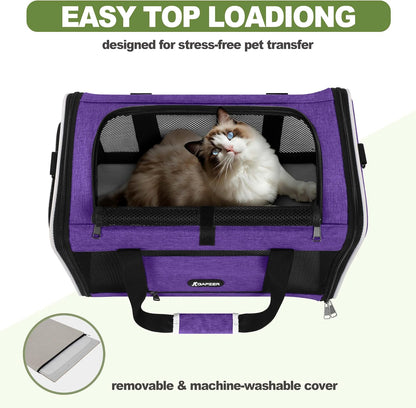 Cat Carrier American Airline Approved 18x11x11,Top Opening Pet Cage