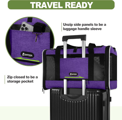 Cat Carrier American Airline Approved 18x11x11,Top Opening Pet Cage