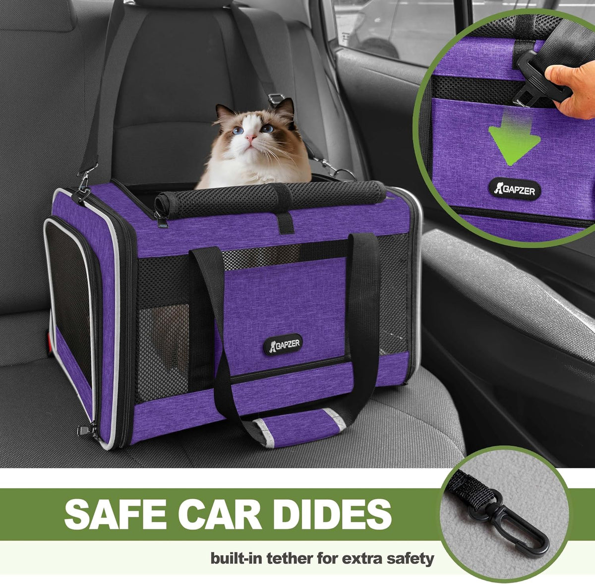 Cat Carrier American Airline Approved 18x11x11,Top Opening Pet Cage