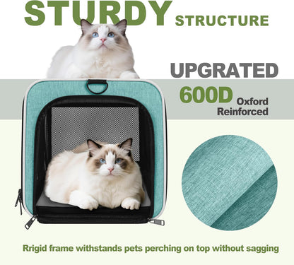 Cat Carrier American Airline Approved 18x11x11,Top Opening Pet Cage