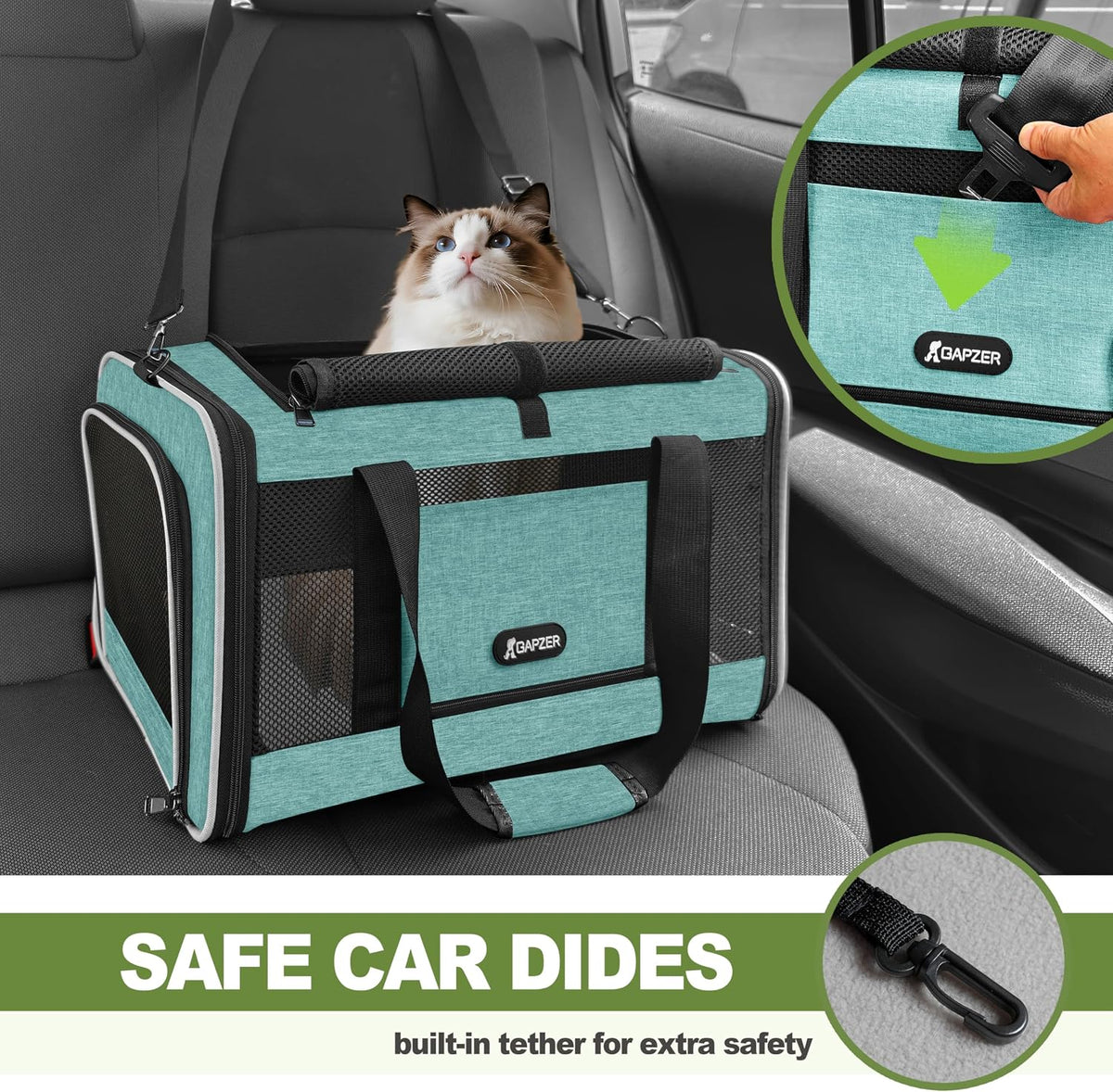 Cat Carrier American Airline Approved 18x11x11,Top Opening Pet Cage