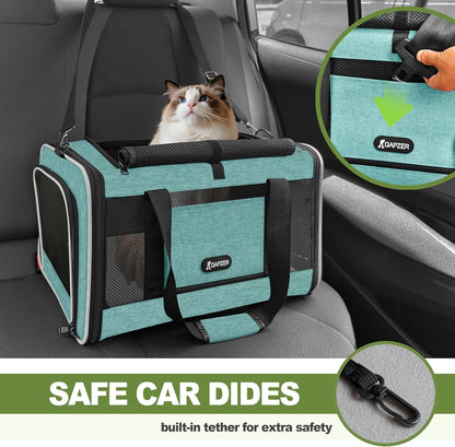 Cat Carrier American Airline Approved 18x11x11,Top Opening Pet Cage