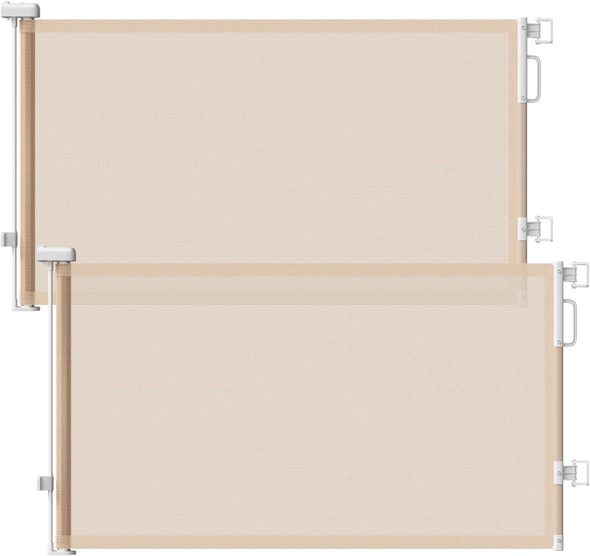 Retractable Baby Gates for Doorway, 58" Wide Mesh Dog Gate for Stair