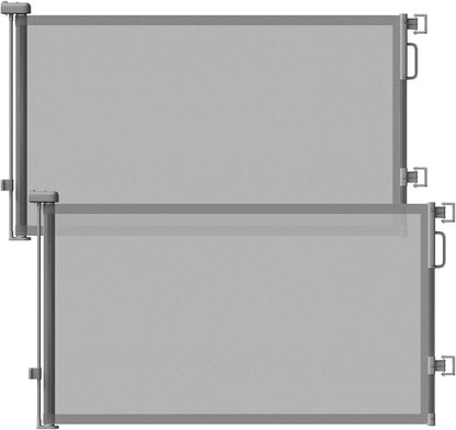 Retractable Baby Gates for Doorway, 58" Wide Mesh Dog Gate for Stair