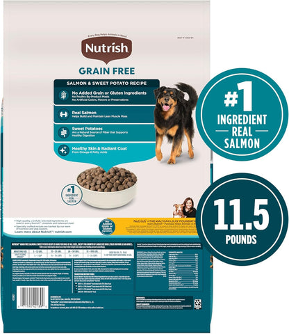 Nutrish Grain Free Salmon Dry Dog Food, 11.5 lb. Bag (Rachael Ray)