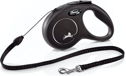 ® Classic Cord Retractable Dog Leash, Small, 16 ft - Black