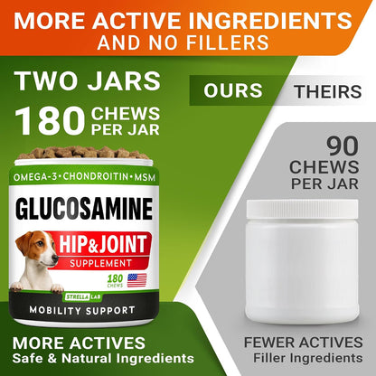 Advanced Hip Joint Supplement for Dogs, Chondroitin Joint Chews