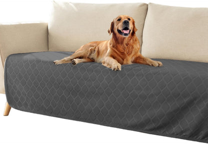 fuguitex Waterproof Dog Blanket Bed Cover Dog Crystal Velvet Moroccan Fuzzy Cozy Plush Pet Blanket Throw Blanket for Couch Sofa(40 * 60 inch, Cream+Beige)