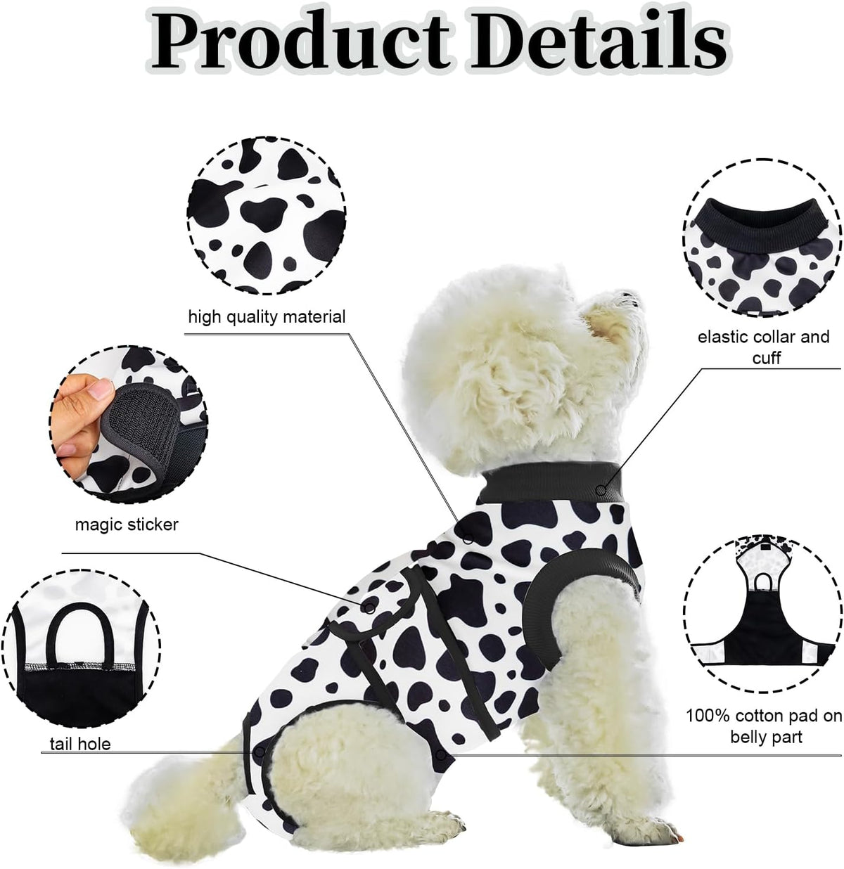 Dog Surgery Recovery Suit,Female Male Dog Onesie for Spay Neuter,Substitute E-Collar & Cone,Anti-Licking Breathable Onesie for Small Medium Large Dogs,New Dinosaur Pattern XL
