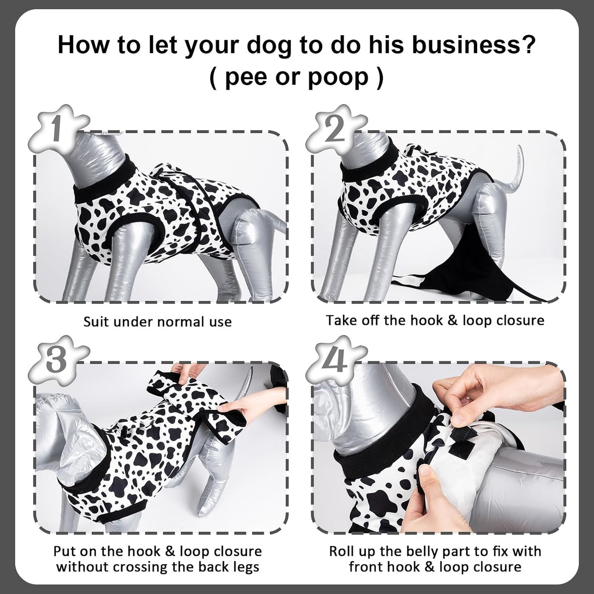 Dog Surgery Recovery Suit,Female Male Dog Onesie for Spay Neuter,Substitute E-Collar & Cone,Anti-Licking Breathable Onesie for Small Medium Large Dogs,New Dinosaur Pattern XL