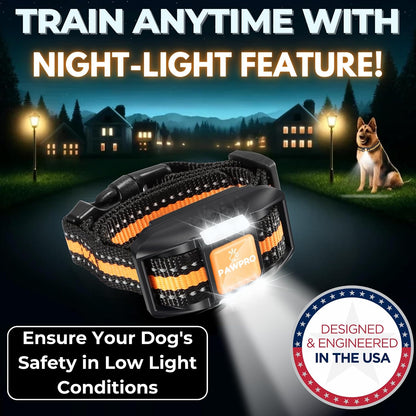 Dog Shock Collar with Remote, Unmatched 4-Mile Range, Night-Light Mode, Training Guide Included, 124 Training Levels & 4 Modes, Beep Vibration Shock, Waterproof Rechargeable, Fits All Dogs (1 Collar)