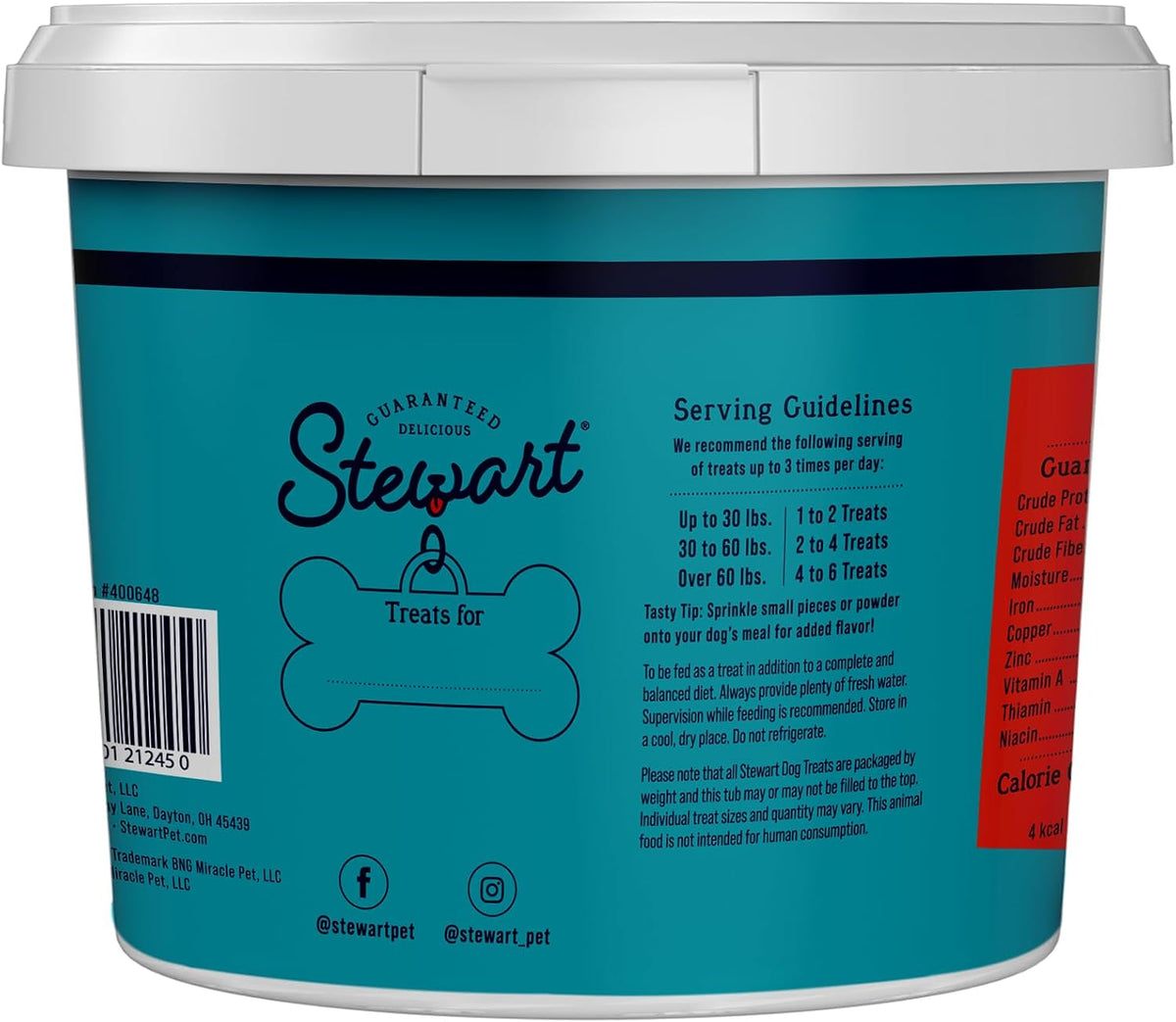 Freeze Dried Dog Treats, 100% Beef Liver, 21 oz Tub