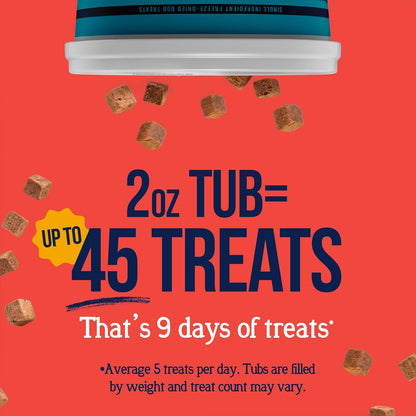 Freeze Dried Dog Treats, 100% Beef Liver, 21 oz Tub