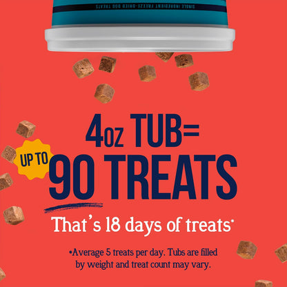 Freeze Dried Dog Treats, 100% Beef Liver, 21 oz Tub