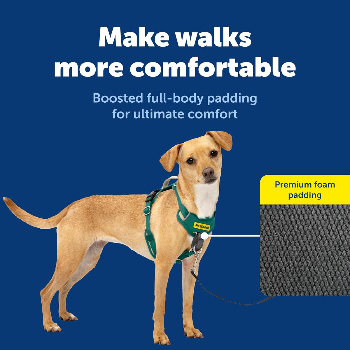 Easy Walk Comfort No Pull Dog Harness, Green, Medium