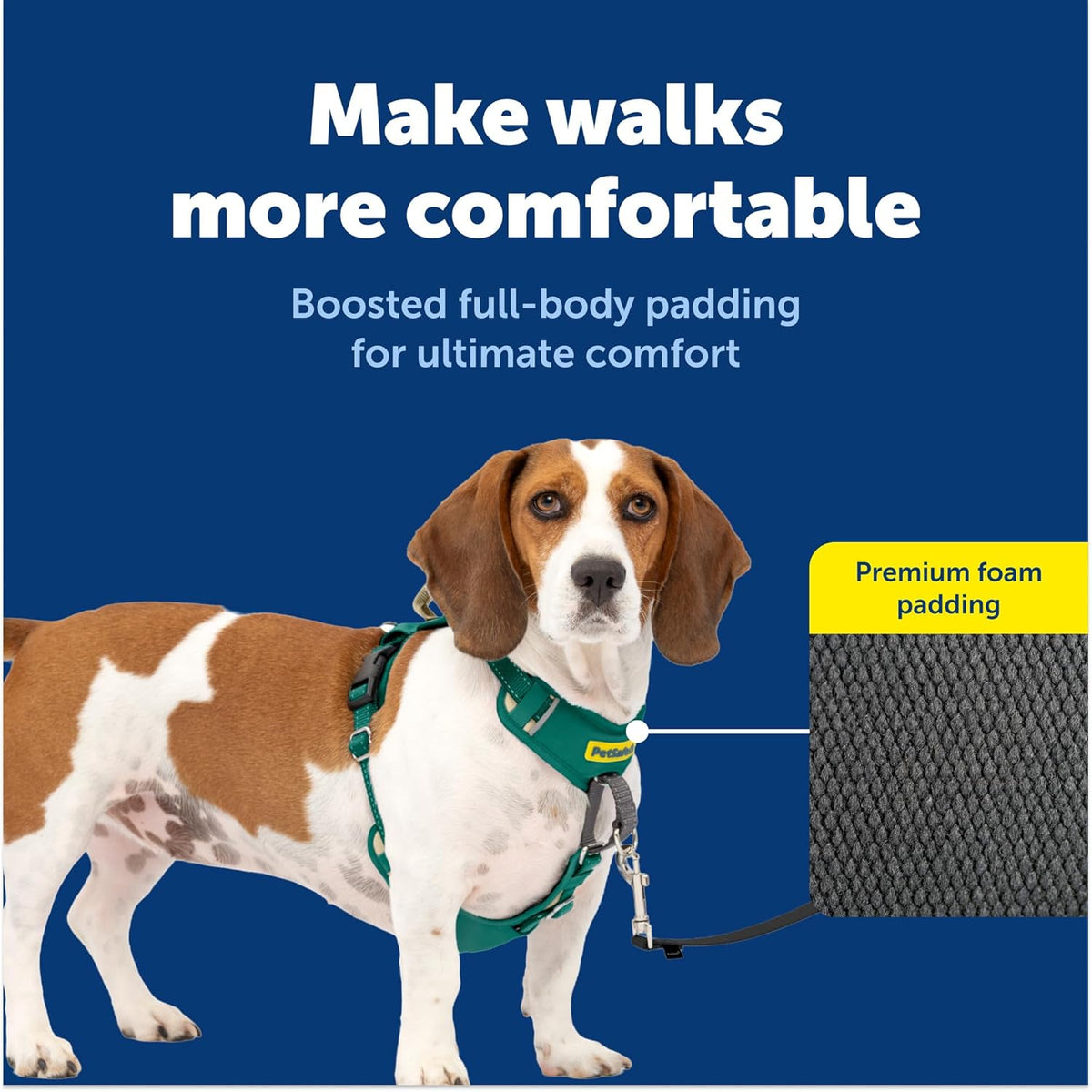 Easy Walk Comfort No Pull Dog Harness, Green, Medium