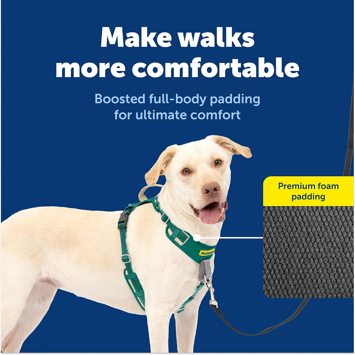 Easy Walk Comfort No Pull Dog Harness, Green, Medium