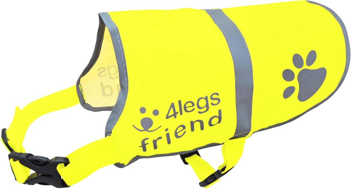 Upgraded Reflective Dog Vest. Hi-Visibility, Fluorescent Blaze Orange Dog Vest Helps Protect Your Best Friend. Safeguard Your PUP from Motorists & Hunting Accidents, On or Off Leash