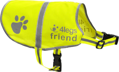 Upgraded Reflective Dog Vest. Hi-Visibility, Fluorescent Blaze Orange Dog Vest Helps Protect Your Best Friend. Safeguard Your PUP from Motorists & Hunting Accidents, On or Off Leash