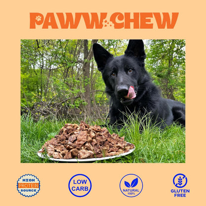 Beef Lung Dog Treats - Single Ingredient, High Protein, 1 LB